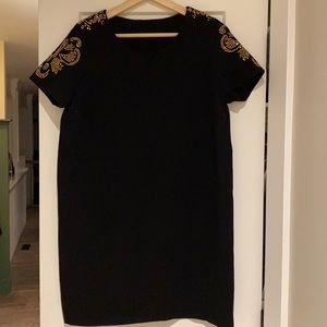 Vero moda black boxy mini dress